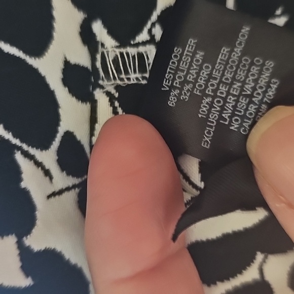 Jessica Howard Black and White Patterned Midi Dress - Picture 12 of 13